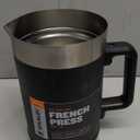 STANLEY Classic Stay-Hot French Press Coffee Maker 48 oz | 5 Minute Brew, 4 Hours Hot | Mesh Filter for Coffee Grounds | Insulated Stainless Steel French Press | BPA-Free | Black 2.0