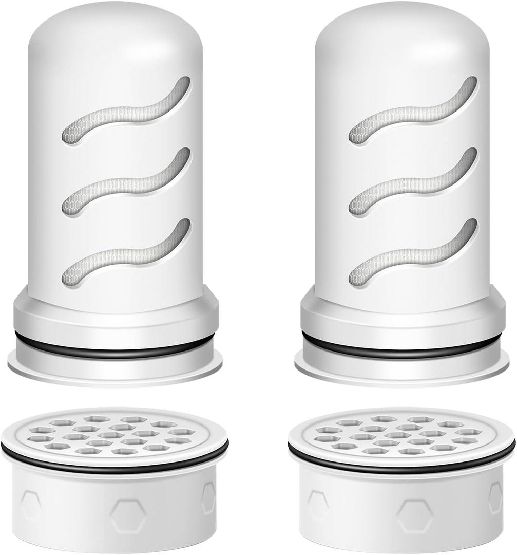 Water Filter Replacement for LS Home Dispenser 18 C/Glass Pitcher 7 C/Plastic Pitcher 10 C/Plastic Pitcher 7 C.2 Activated Carbon + Ion Exchange Filter and 2 Membrane Micro Filter (2+2)