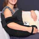 MOYOAMA Post Shoulder Surgery Pillow for Sleeping – Left/ Right Arm Support with Adjustable Straps & Custom Firmness for Restful Recovery – Rotator Cuff, Bursitis, & Frozen Shoulder Pillow Post Surgery