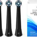 [Upgraded 2025] AmuLumon 4-Pack Ultra-Soft Toothbrush Heads for Oral-B iO Series (iO3/iO4/iO5/iO6/iO7/iO8/iO9/iO10)  Gentle Gum Care, Hygienic Travel-Ready Replacement Brush Heads (Black, 4PACK)