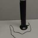 Fockety Tower Fan, 90 Degree Oscillating USB Portable Small Desk Fan with Night Light, 13in Fan Quiet Cooling Bladeless Table Fan for Bedroom Office Desktop (Black)