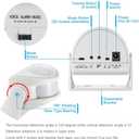 2 x KERUI Wireless Indoor Motion Sensor Door Bell Shop Visitor Alert Chime Alarm Burglar for Business When Entering Door Opens