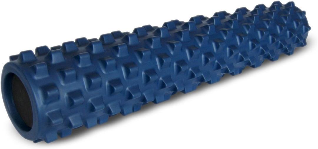 RumbleRoller Original Textured Foam Roller - Deep Tissue, Self Myofacial Release Massage Therapy Roller