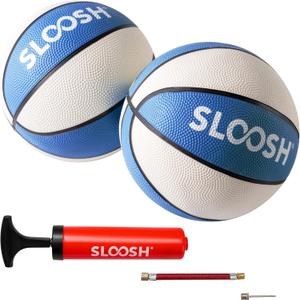 Sloosh 2 Packs 7" Pool Basketballs, Great for Floating Water Basketball Hoops, Swimming Water Toy for Kids and Adults, Pool Games, Pool Party (Blue)