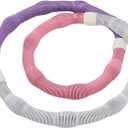 Foldable Fitness Hoop, Weighted Exercise Hoop for Adults Men Women, Quiet Workout Equipment with Alloy Steel Spring, for Abdominal Toning Home Gym Travel