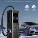 Tire Inflator Portable Air Compressor 150PSI Cordless Air Pump For Car Tires With Digital Pressure Gauge Auto Shut-Off Type C Charging And LED Light For Cars Motorcycles Bicycles Balls And More