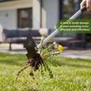 2-in-1 Weed Puller Tool,Dual-Head Garden Hoe Weeder Tool with Long Handle,Heavy Duty Manganese Steel Weeding Tool for Gardening,Uprooting Weed Remover for Yard Lawn Patio and Garden