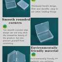 Clear Plastic Playing Card Boxes Snaps Closed Poker Gaming Playing Card Deck Cases Holder Plastic Storage Box Clear Trading Card Box Card Storage Organizer for Bank Business Card (10Pcs)