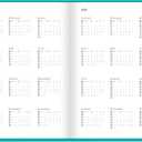 Letts of London Dazzle Academic Weekly/Monthly Planner, August 2025 to July 2026, Week-to-View, Sewn Binding, Multilingual, A5 Size, 8.25" x 5.875", Turquoise (C030613-26)