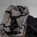 32" 110L Expandable 140L Soft-Sided Rolling Duffle Bag, Foldable Extra Large Sport Bag with 2-Inline Wheels, Gray