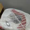 Tangkula 3-Piece Christmas Lighted 3D Snowman Family Decoration, 4.1 FT Pre-Lit Xmas Snowman Set with 270 LED Lights, Indoor Outdoor Christmas Holiday Decoration for Home Lawn Yard Garden