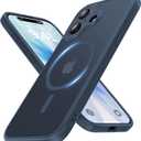 Faiono Magnetic for iPhone 17 Case [Full Camera Protection][Military-Grade Protection][Compatible with MagSafe] Shockproof Protective Slim Phone Case for iPhone 17, Midnight Blue