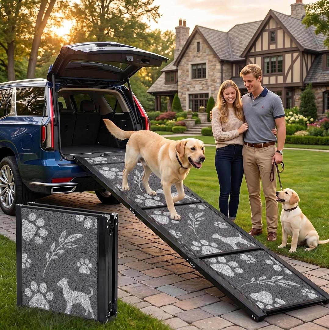 Dog Ramp for Car, Dog ramp, Extra Wide 67" x 20"