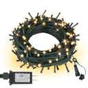 ASENEK Christmas Lights 33FT 100 LED 8 Modes with Timer Connectable Decorative String Lights for Xmas Tree Patio Party Warm White