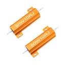 Chanzon 2pcs Wirewound Aluminum Shell Resistor 10  ohm 50W 5% Tolerance 10R Rohs Certified
