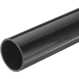 MECCANIXITY PVC Rigid Tube Round Pipe Hardware Tubing 35.2mm ID 40mm OD 350mm Black High Impact for Water Pipe,Crafts,Cable Sleeve