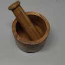 Samhita Handmade Acacia Wood Mortar and Pestle Perfect for Grinder for Herbs, Garlic, Walnut Spices & Kitchen Essentials Usage