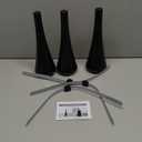 Fly Swatter for Outside or Inside Meal, Picnic Fan for Table Use, Fly Fans for Tables, Barbeque, Events, Battery Operated Food Spinning Fan (3pcsBlack)