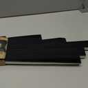 Redi Shade No Tools Original Blackout Pleated Paper Shade Black, 36" W x 72" L, Pack of 6 