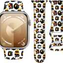 Sport Silicone Watch Band Compatible with Apple Watch 38mm 40mm 41mm, Adjustable Soft Replacement Strap for Women Men, Compatible with iWatch Ultra2/1 SE Series 10 9 8 7 6 5 4 3 2 1