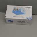 5 Pack 5x7 Magnetic Acrylic Picture Frame, Clear Double Sided Frame with Base, Frameless Floating Lucite Photo Frame Stands on Desk Table Horizontally or Vertically