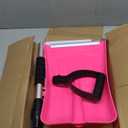 Snow Shovel for Kids Toddler – Lightweight Thick Plastic Blade with Telescoping Metal Handle, Ergonomic D-Grip with Soft Foam Grip, 32 Inch Detachable Shovel for Car Snow Removal,Beach Sand Play, Pink