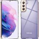 KIOMY Clear Case for Samsung Galaxy S21+ / S21 Plus 5G, Airbag Corners Shockproof Bumper Protective Phone Cover, Hybrid Design Hard PC Back with Flexible TPU Frame