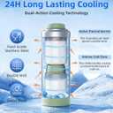 22oz Stainless Steel Breastmilk Cooler - 24Hrs Portable Breast Milk Chiller for Travel, Includes 2 BPA-Free Baby Bottles &10 Storage Bags, Leakproof Thermal Container for Working Moms, Green