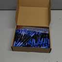 60 Set Dark Blue Memorial Funeral Favor for Guest Thank You Set - 60 Funeral Ballpoints and Prayer Cards, 100 Bags & Twist Ties, Sympathy Gift for a Memorial Service Ribbon Awareness