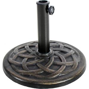 BACKYARD EXPRESSIONS PATIO  HOME  GARDEN 911554 21 Pound Umbrella Base, Bronze BACKYARD EXPRESSIONS PATIO  HOME  GARDEN 911554 21 Pound Umbrella Base, Bronze