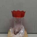 BOLITE Glass Hummingbird Feeders for Outdoors Hanging, Built-in Ant Moat, 4 Bee Guard Feeding Ports with Perches, Leak Proof, 15 Ounces, Stars Decor, Red, Gifts for Women Men, Gifts for Mom Dad