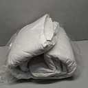 Serta Goose Feather Down Fiber Cotton Comforter King Size - 100% Cotton Duvet Insert - Hotel Luxury Hypoallergenic Bedding Comforter All Season Medium Warmth 106 x 90 Inch White