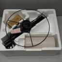 DWTB Black Arc Floor Lamps for Living Room,Modern Standing Lamp with Adjustable Drum Lampshade Tall Pole Lamp with Foot Switch Over Couch Arched Floor Light for Reading Bedroom 8W LED Bulb Included