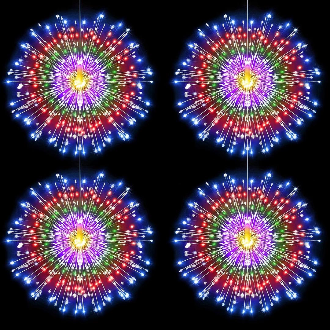 LetsFunny Fairy Lights Battery Operated LED Lights, 225 LED DIY 8 Modes Dimmable Lights with Remote Control, Decorative Hanging Lights for Christmas Decor Indoor Outdoor Decoration (2Pack, Multicolor)