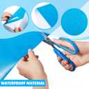 Nuanchu Vinyl Pool Liner Patch Self-Adhesive PVC Repair Patch for Swimming Pools Inflatable Boat(Sky Blue,12 x 80 Inch)