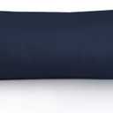 Oubonun 100% Cotton Body Pillowcase - 800 Thread Count/21x54, Moisture Absorbent and Breathable, Premium Hotel Body Pillow Cover for All Seasons, Navy Blue