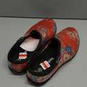 Women's Waterproof Comfort Shoes -"Floral Fun Coral", Size 9 US