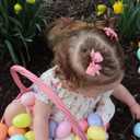 Baby Hair Clips for Girls 50PCS - 2" Girls Fully Lined Bows Hair Pins Tiny Hair Bows Alligator Clips for Baby Girls Infants Toddlers in Pairs