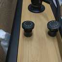 Rainfall Shower Panel Shower Tower System Bamboo Wood and Stainless Steel with 8 Body Jets Massage and Adjustable Round Shower Head Handheld Wand Shower Column Wall Mount