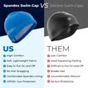 AqtivAqua Kids Swimming Cap for Toddlers & Preschoolers (1-5 Years) Swimming Hat Kids Swim Cap for Little Boys and Girls, Kids Size / Unisex