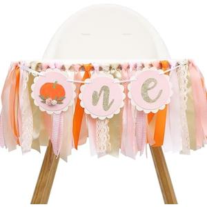 Amazon.com: Little Pumpkin High Chair Banner - Fall 1st Birthday Decoration for Girls, Our Little Pumpkin Is One Highchair Banner, Halloween Thanksgiving 1st Birthday Decor : Toys & Games