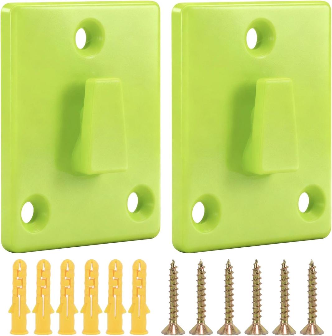 Wall Mount Compatible with Ryobi Leaf Blower  2 Pack Leaf Blower Holder Wall Mount Fit for Most 18V 40V Models, Plastic Tool Organizer for Leaf Blower Attachments with Screws