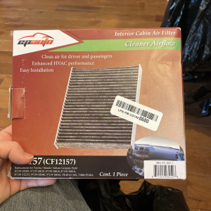 Car Auto Interior Cabin Air Filter CP157 (CF12157) NEW