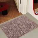 Yancorp Front Door Mat Indoor Entrance for Inside Entry 17" x 29.5" Non-Slip Welcome Mat Rubber Backing Dirt Resistant Absorbent Indoor Doormat for Entryways, Front Doors, Hallways, Orange Pink