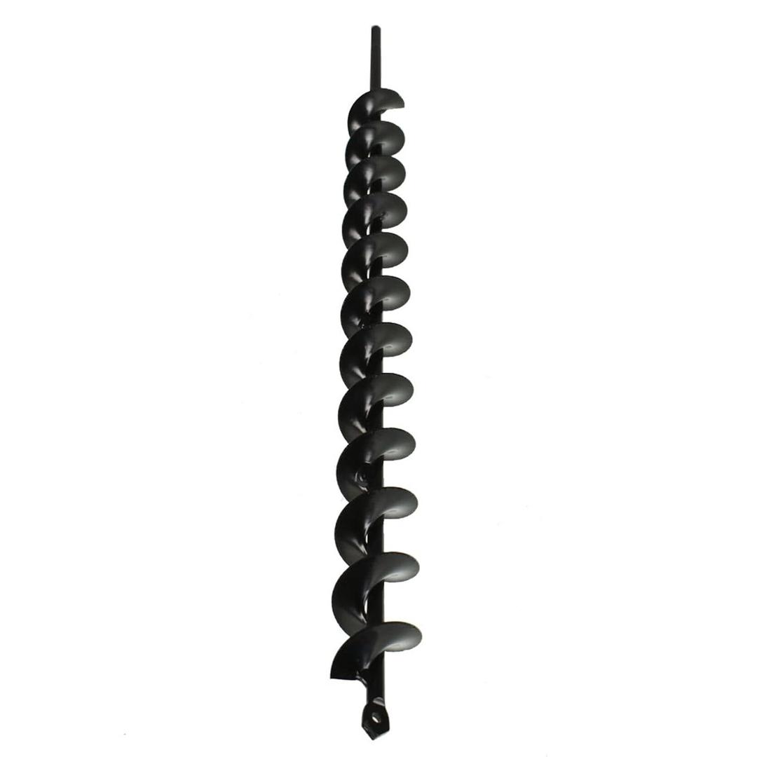 1.75Inch Wide 24Inch Long Metal Earth Auger Drill Bit, Garden Plant Flower Bulb Auger Rapid Planter Bulb Compatible Augers Machine Head with 8mm Diameter Non-Slip Hex Shank