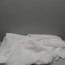 NICETOWN White Sheer Window Scarf 216 inch Extra Long 2 Panels, Soft Voile Textured Bed Canopy Scarf Curtains for Event Designs/Home Decor, 60 inches Wide,