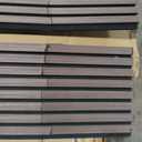 Wood Slat Acoustic Panels, 94.5" x 12.6" Each Soundpoof Wooden Slat Wall Panel, Classic Dark Walnut, 4 Pack