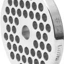 #12 Stainless Steel Meat Grinder Plate Discs Blades for FGA Food Chopper and Hobart, LEM, Cabelas, Weston, MTN Meat Grinders,Cutting Disks Heavy Duty (6/25 Hole Plate)