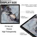 Fxojyvo 14x14 Frame Set of 3, Black Picture Frame for 14 x 14 Square Picture Poster Photo, Light Weight and High Transparent 14 by 14 Frame for Wall - 3 Pack/Black/14 x14