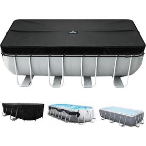 10x16Ft Winter Pool Cover, Integrated Diagonal Tensioners
For Oval and Rectangular Above Ground Pool with 4xSide Storage, Preventing Waterlogging, Lockable, Windproof, UV-Resistant